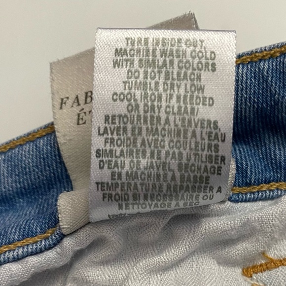 Joie Jeans Mid-Rise Skinny Leg Medium Blue Wash Stretch Jeans 25 - Picture 6 of 16